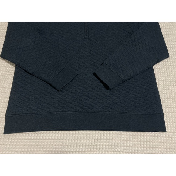 Billy Reid Diamond Quilt Half Zip Sweater Men’s Carbon Blue XXL Pullover - Picture 14 of 16